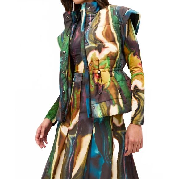 NEW MARIE OLIVER delta lyndon vest in blue - Picture 5 of 7